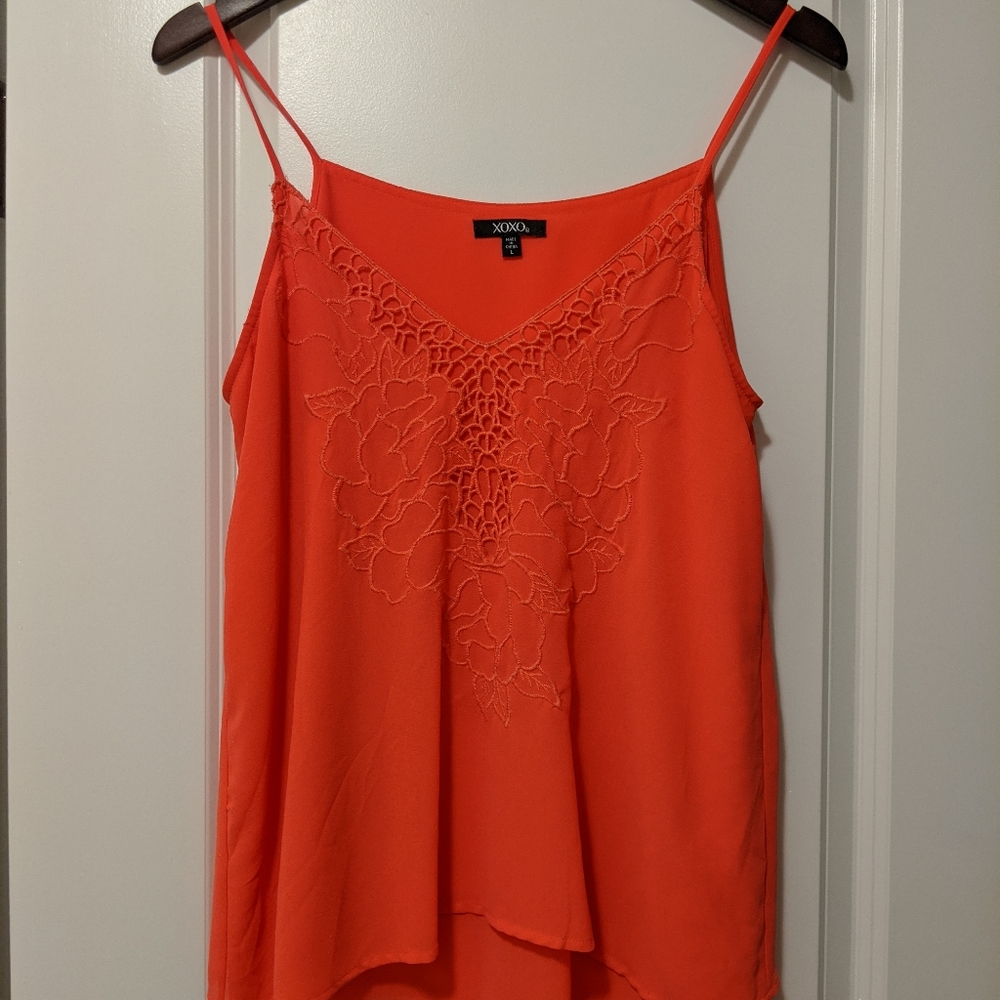 Stunning detailed XOXO Spaghetti Strap Tank